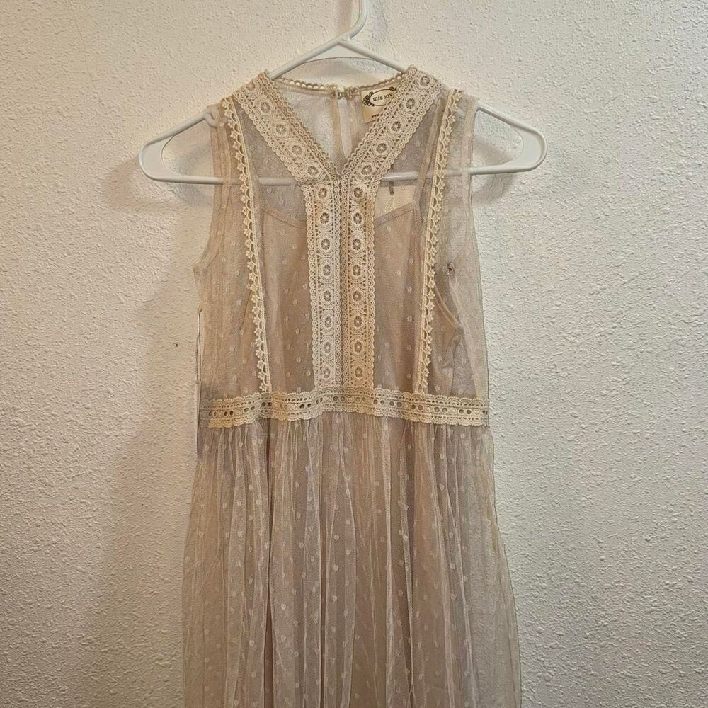 Girls Joyfolie Maxi Dress, Light Ivory, Size 10